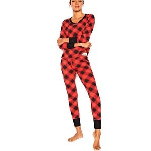 Victoria’s Secret Buffalo Plaid Thermal Pj Set